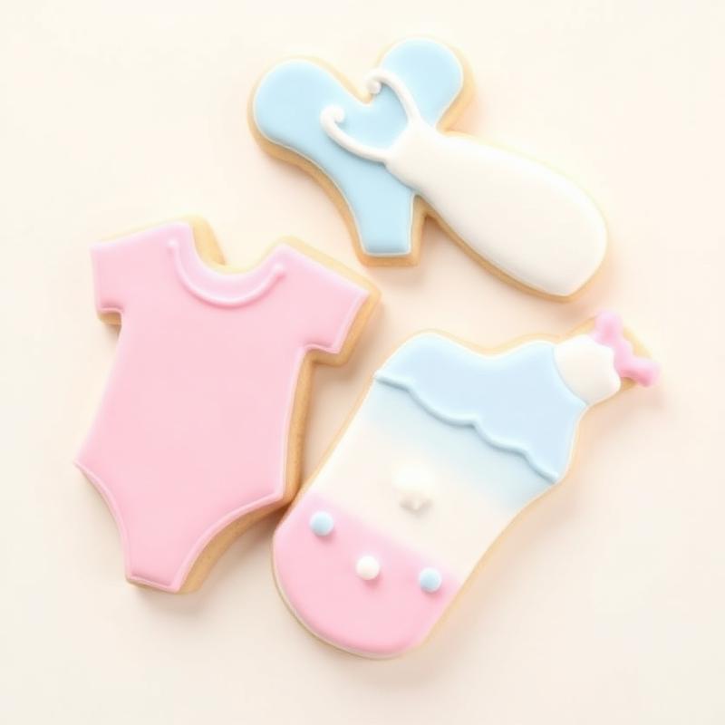 Baby Showers sugar cookies
